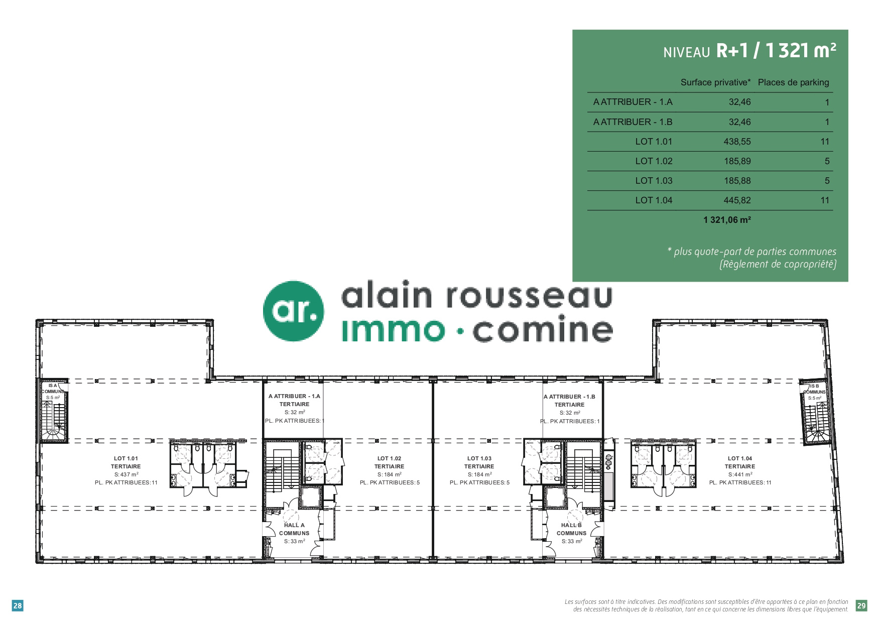 Bureaux 1822m² – Angers