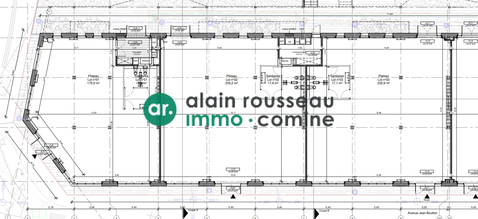 Local Commercial 638m² – Les ponts de ce