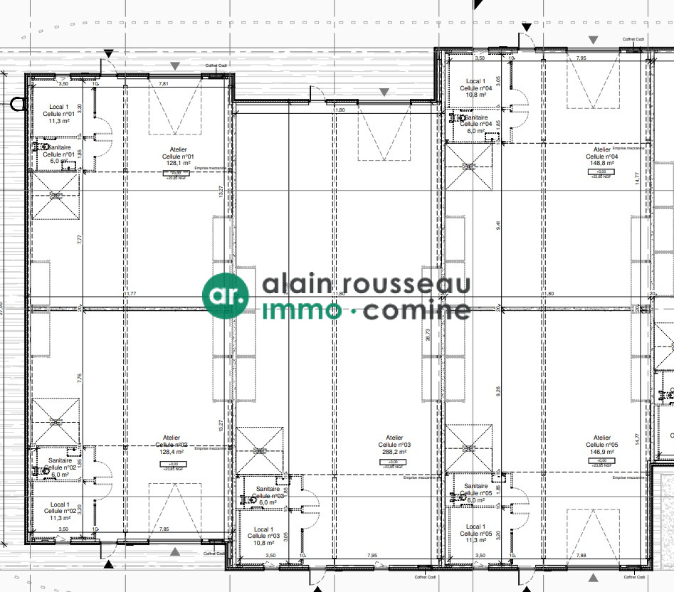 Local D’activité 1007.1m² – Les ponts de ce