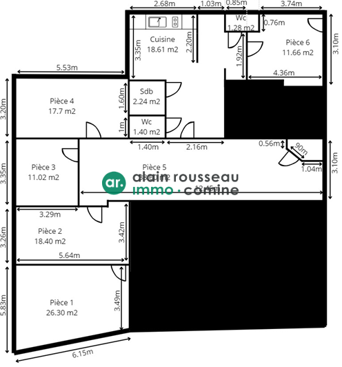 Bureaux 161m² – Nantes