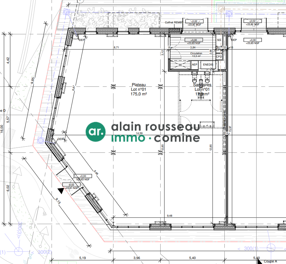 Local Commercial 175m² – Les ponts de ce