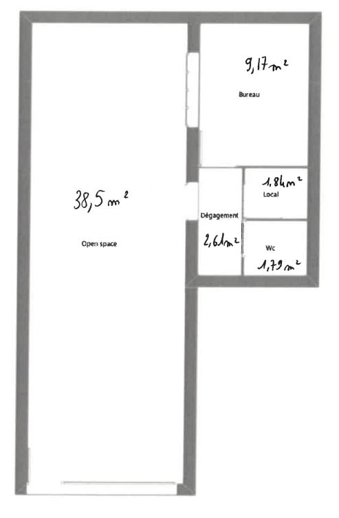 Local Commercial 54m² – Angers