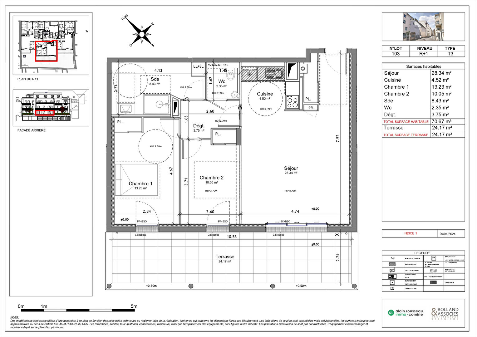 Appartement 70.67m² – 
ANGERS