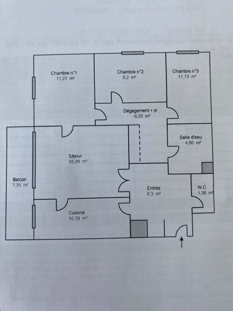 Appartement 81.28m² – 
ANGERS