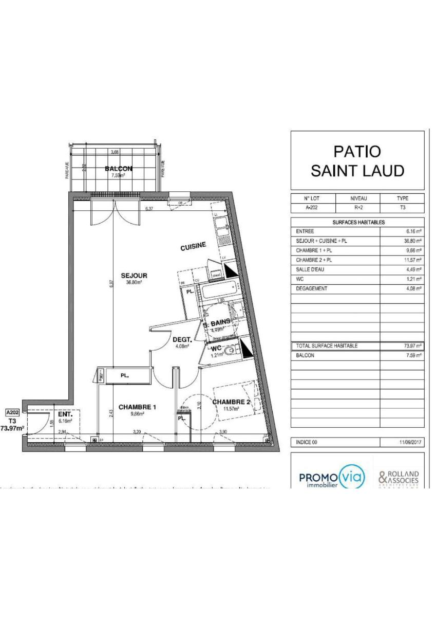 Appartement 73.97m² – ANGERS Appartement 73.97m² – ANGERS